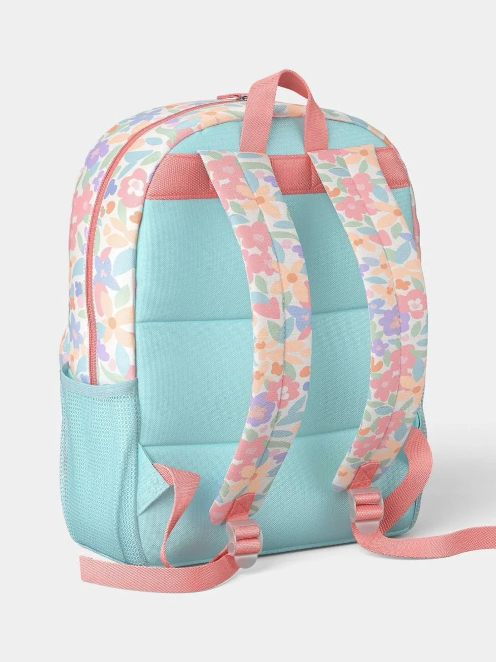 Kids Floral Pastel Backpack - Pink & Mint T